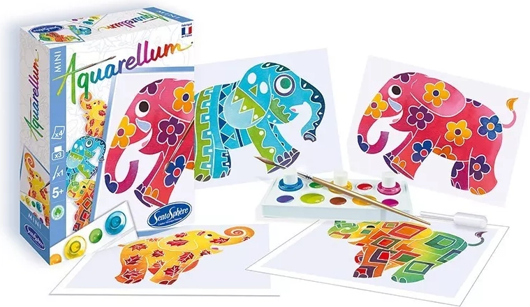 Sentosphere aquarellen mini - olifanten