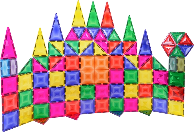 Magnetische 3D bouwtegels, 93 stuks