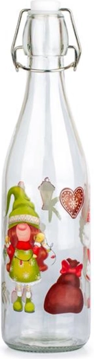 Glazen fles met beugelsluiting TORO 1 l elfen