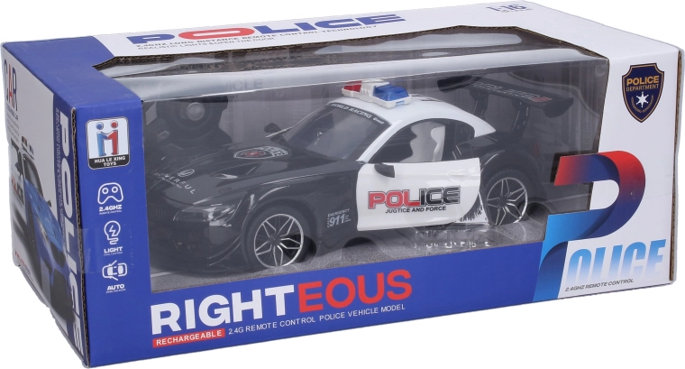 Politie-RC-auto met afstandsbediening 26 cm - 1 stuk
