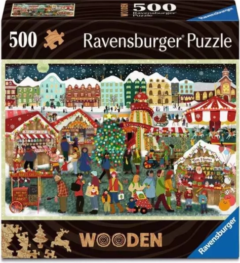 Ravensburger houten puzzel Magie van Kerst 500 stukjes