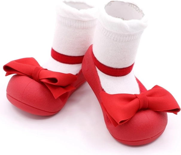 Attipas kinderbarefoot schoentjes Mary Jane rood