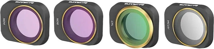 Set filters UV, CPL, ND4 en ND8 voor DJI Mini 3 Pro