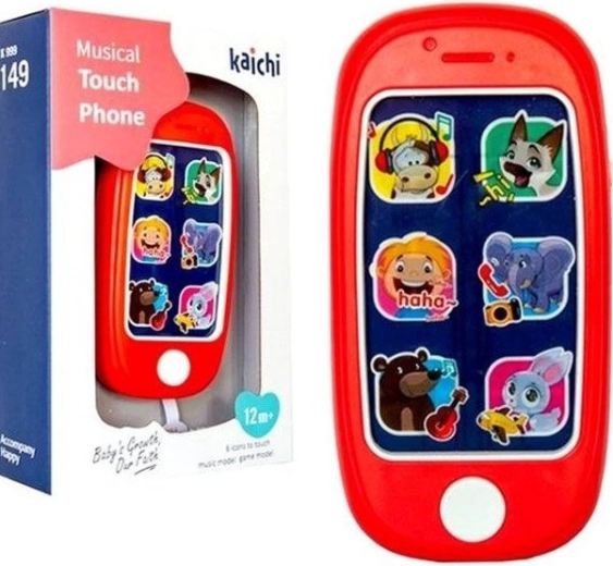 Kindertouchtelefoon met licht en geluiden