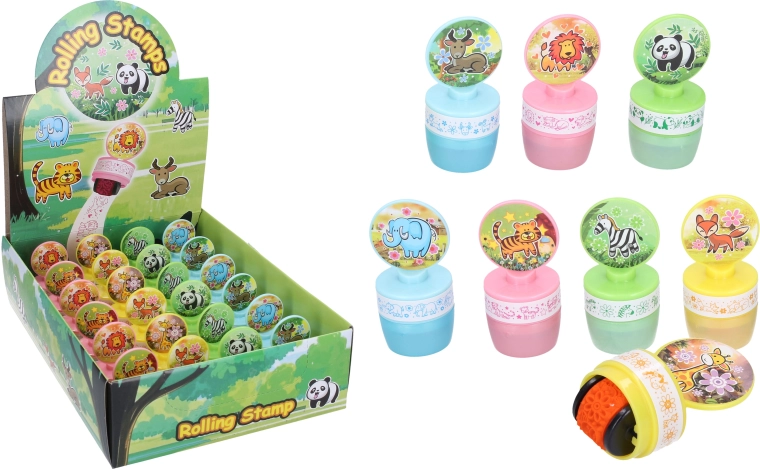 Rolstempels met dieren – set voor display