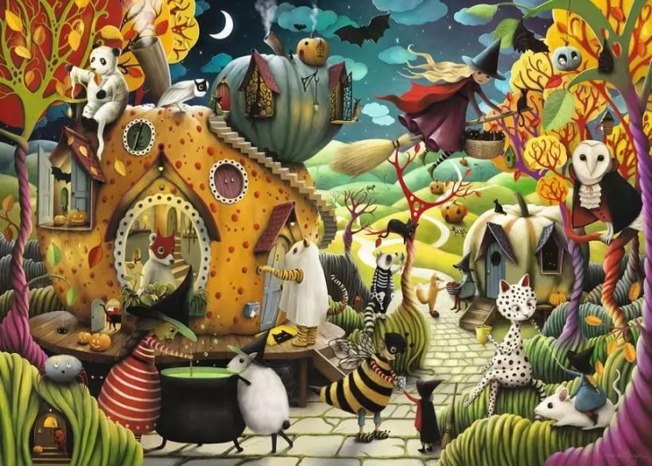 Ravensburger puzzel Gelukkig Halloween 1000 stukjes