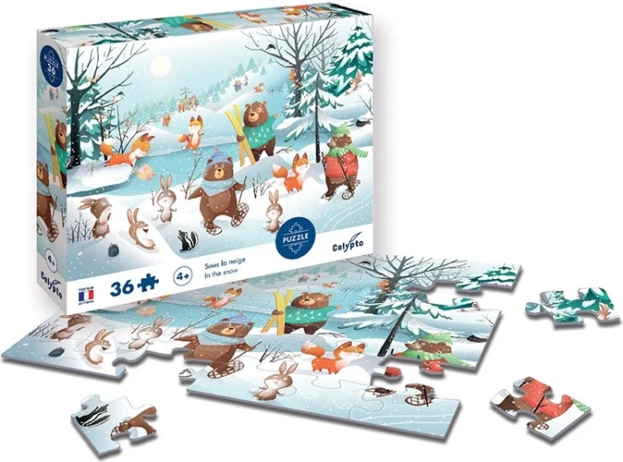 Sentosphere puzzel in de sneeuw 36 stukjes