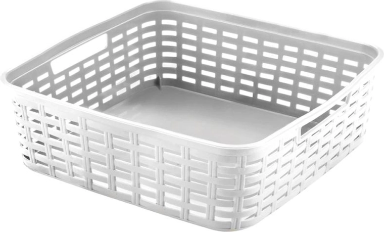 Kunststof opbergmand HEIDRUN 19 × 29 × 10 cm, mix kleuren