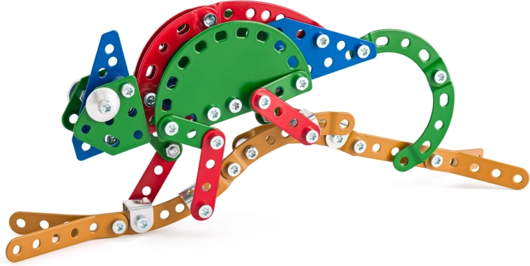 Merkur Zoo kameleon – metalen bouwset 119 onderdelen