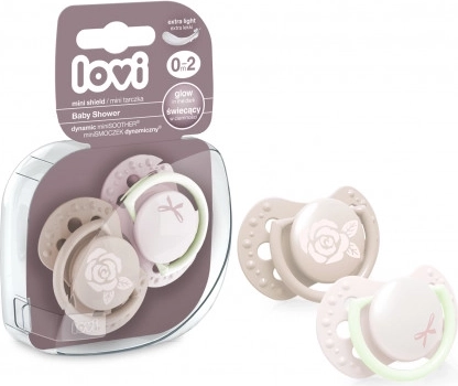 Siliconen speen voor pasgeborenen LOVI Baby Shower 0–2 m