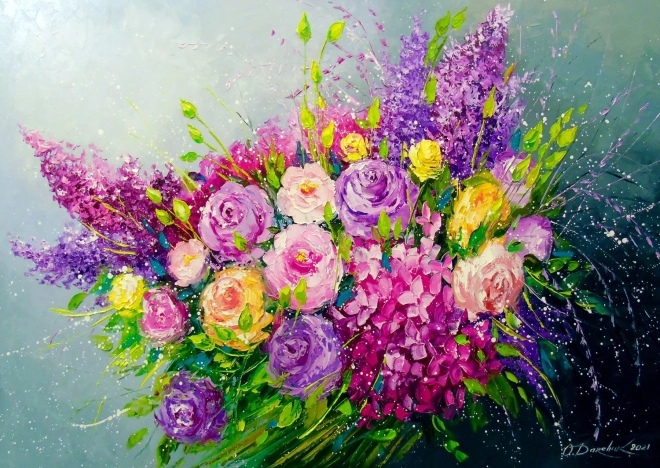 Puzzel Boeket rozen 1000 stukjes