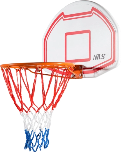 NILS basketbalring voor aan de muur met backboard 71 × 45 cm