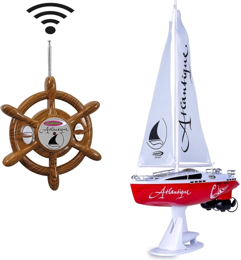 RC-zeilboot JAMARA Atlantique met 2-kanaals afstandsbediening op 27 MHz
