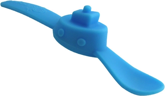 Blauw kinderlepeltje Oogaa boot