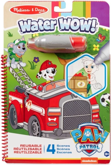 Magisch waterkleurboek PAW PATROL – kleurplaten met waterpen, 19 × 28 cm, 4 bladen