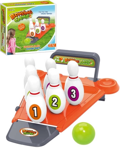 Kinderbowling set met 6 kegels en 2 ballen