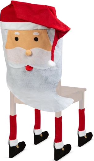 Kerstdecoratie voor een stoel met Sinterklaas - 1 stuk