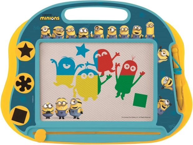 Meer kleurige magnetische tekenbord met stempels MINIONS van Lexibook