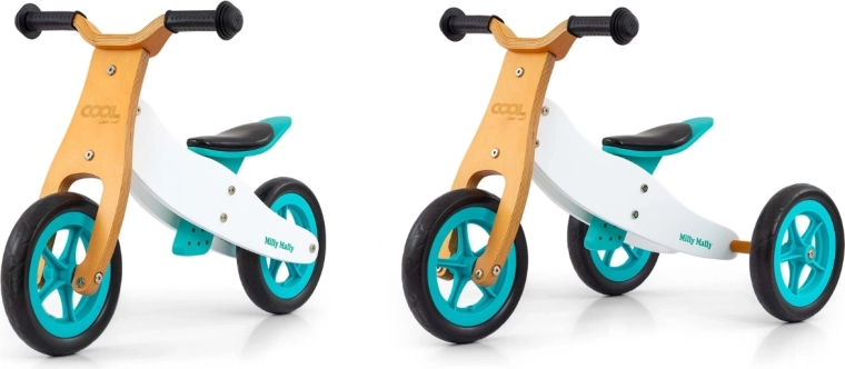 Milly Mally kinderloopfiets 2-in-1 Cool classic mint - 1 stuk