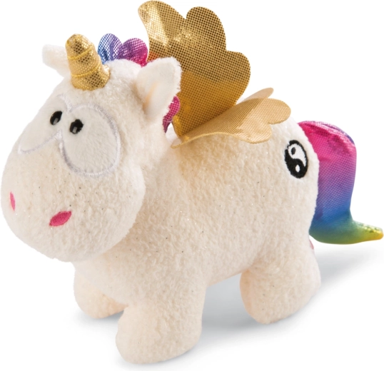Pluchen eenhoorn NICI Yang regenboog 13 cm
