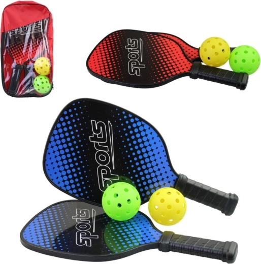 Set met rackets en ballen in draagbare etui