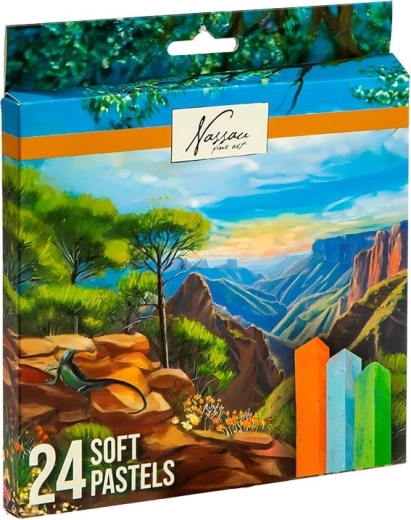 NASSAU zachte droge pastels, 24 kleuren