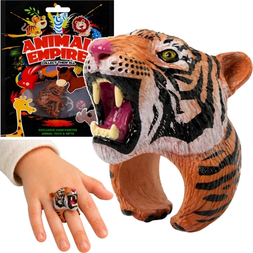 Kinder ring met een Bengaalse tijger