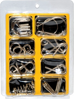 Set van metalen puzzels 8 stuks
