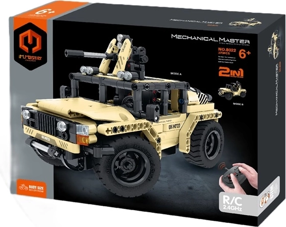 IM.Master op afstand bestuurbare gewapende jeep 2-in-1 bouwset (370 onderdelen)