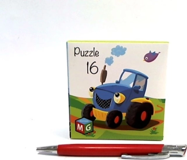 Puzzel met tractor (16 stukjes)