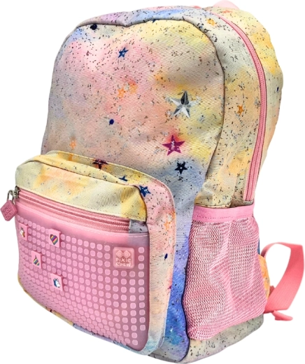 Pixie Crew kleine roze rugzak met pixels Glitternox