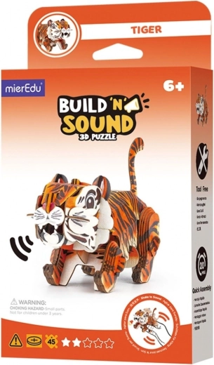 3D-puzzel MierEdu Bouw en luister – tijger