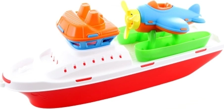 Kunststof boot met vliegtuig 40 cm