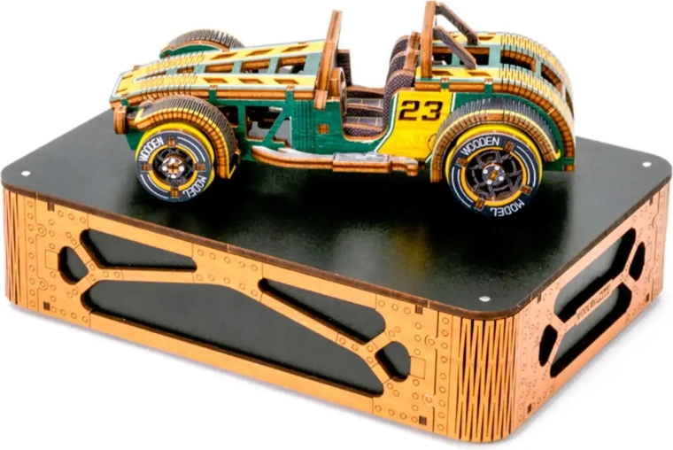 Houten 3D-puzzel Roadster – limited edition