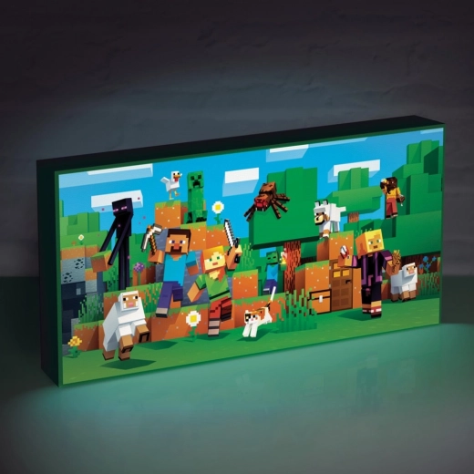 Lichtgevend Minecraft-schilderij voor de kinderkamer