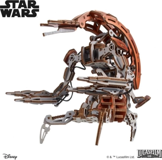 Ugears 3D houten mechanische puzzel Star Wars Droideka