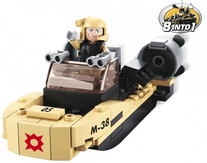 Sluban Army 8in1 aanvalsboot – miniconstructieset