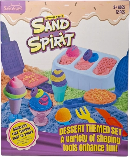 Kinetisch zand – creatieve set voor ijs en wafels met vormpjes