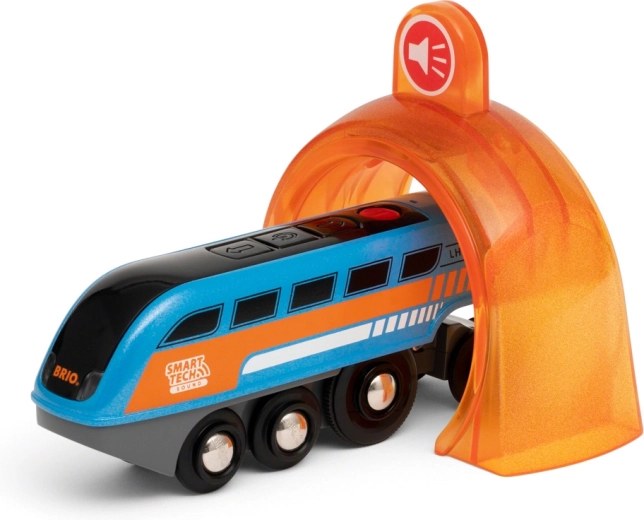 BRIO Smart Tech Sound opnamelocomotief met geluidstunnel