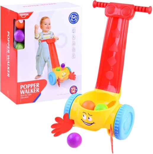 Muzikaal loopwagentje met ballenvanger