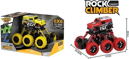 Auto Graffiti Crawler 6WD 1:43 met terugtrekmechanisme