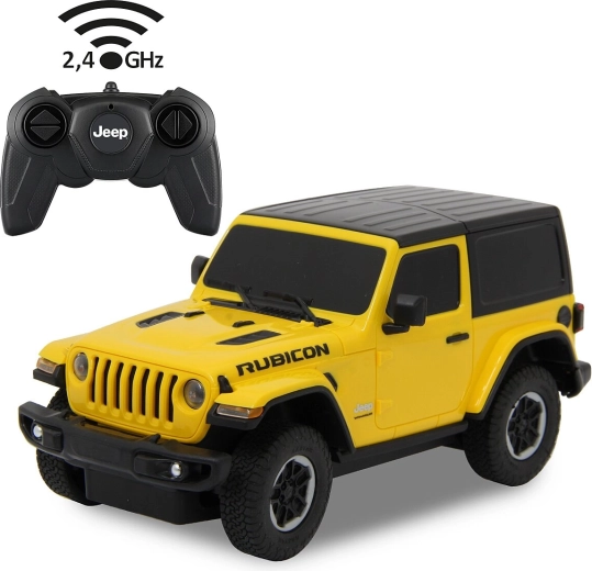 Jamara Jeep Wrangler JL RC-auto 1:24 geel 2,4 GHz - 1 stuk