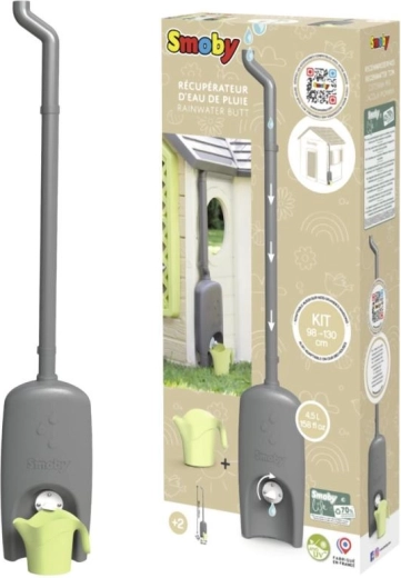 Dakgoot met regentank en gieter voor SMOBY speelhuisjes