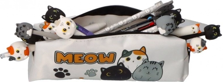 Etui met één compartiment met katten meow