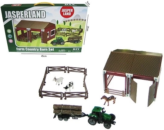 Boerderijset met tractor en dieren (51 onderdelen)