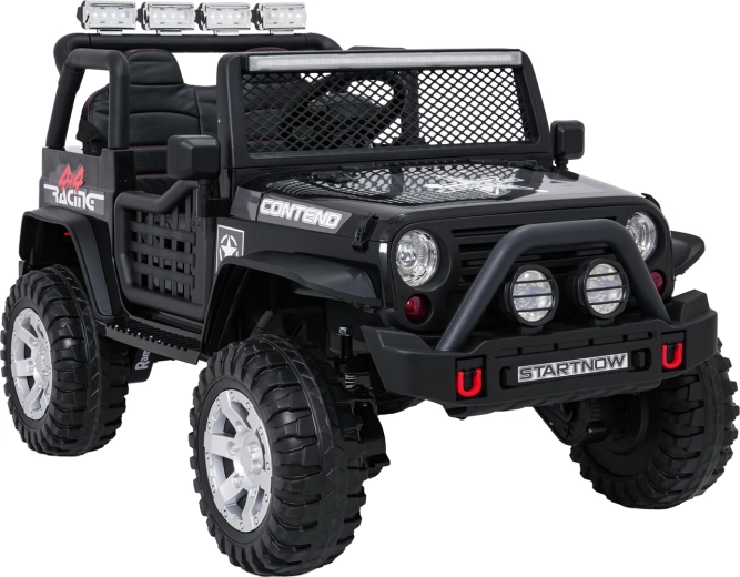 Elektrische kinderauto jeep Beast 4x4, zwart