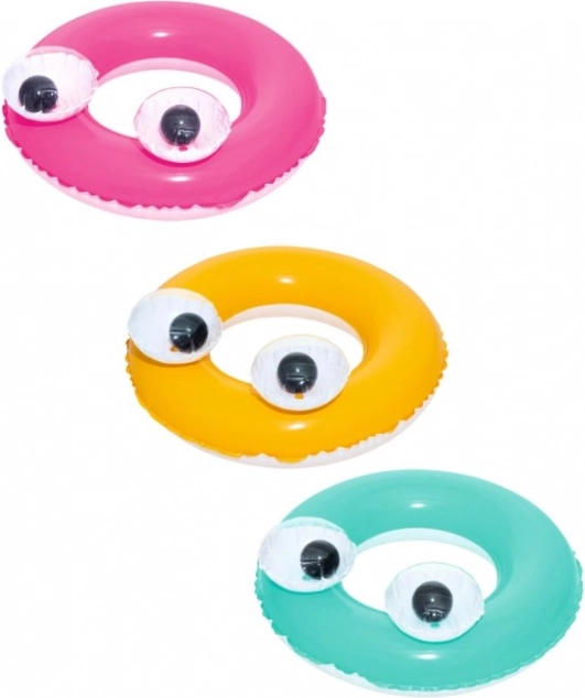 Opblaasbare zwemband met ogen 61 cm (mix)