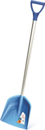 Kinder-schep met aluminium steel lichtblauw