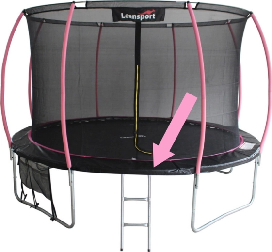 Verenbescherming voor Sport Max Trampoline 10ft Zwart en roze