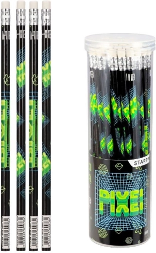 Potlood met gum HB Pixel Game - 1 stuk